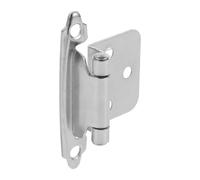 Angoily Charnière Robuste en Acier Nickelé 1,5 Mm Épaisseur, Charnières pour Armoire de Camping-car à Fermeture Automatique 1/2 Pouce, Quincaillerie D'armoire Semi-cachée pour Portes