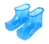 Angoily Chaussures de Bain Pieds Usage Multifonctionnel Fiable en Pvc , Hauteur 18 Cm , Taille Jusqu'à 45 pour Spa et Bain Relaxant à Domicile