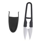 Angoily Ciseaux Forme u Avec Lame Céramique Antirouille Coupe-fil Précis Pour Broderie Couture Et Petite Avec Manche Plastique Ergonomique Et Protection