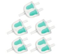 Angoily Clapet Anti-Retour Unidirectionnel en Plastique Vert 5 Pièces, Vanne à Trois Voies 3,5 X 1,6 Cm pour Pompe à Air Aquarium, Accessoires de Filtration et Contrôle du Flux