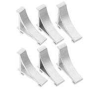 Angoily Clips De Fixation Pour Étagère De Réfrigérateur Lot De 6 En Acier Inoxydable Argentés Pour Réfrigérateur Et Congélateur Accessoires De Rangement Fixation Solide