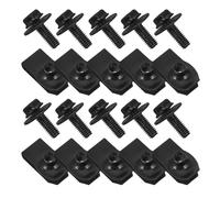 Angoily Clips de fixation pour voitures 20 pièces en métal, écrous à clip durables pour panneaux de carrosserie, ensemble adapté aux réparations automobiles