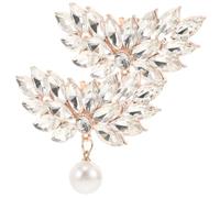 Angoily Clips Pratiques en Détachables Alliage de Chaussures de Zinc Strass et Perles Accessoires Élégants 2 Pièces Légères, pour Chaussures à Talons Hauts pour Femmes