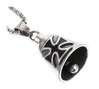 Angoily Cloche Pendentif Acier Vintage pour Porte Clés Style Punk Gothique Breloque Diy Accessoire et Bijoux