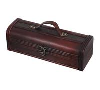 Angoily Coffret à Vin Rétro en Bois Style Vintage Boîte de Rangement Robuste pour Bouteille de Vin Rouge Dimension Individuelle Décoration pour Noël Mariage et Occasions Festives