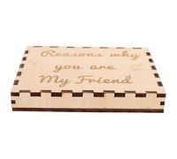 Angoily Coffret en de L'Amitié pour Amis Boîte Décorative Design Élégant Petit Format pour Anniversaire Fête Remerciement Rangement Pratique