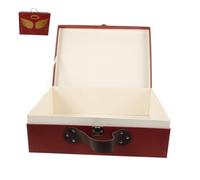 Angoily Coffret en Papier Épaissi pour Mariage Boîte de Rangement Décorative Petite Valise Vintage Organisateur de Voyage de Fête 1 Pièce
