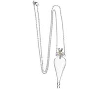 Angoily Collier Pendentif Bouteille Potion Magique en Verre Mini Flacon pour Conserver Petits Objets et Souvenirs Lune de Miel