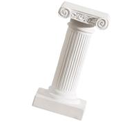 Angoily Colonne Romaine Miniature en Résine Support pour Plantes Sacrées, Sculpture Décorative pour Jardin et Mariage, Pilier Architectural Grec, 1 Pièce