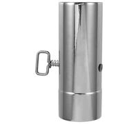 Angoily Conduit de Cheminée Ignifugé en Acier Inoxydable avec Amortisseur Réglable, Adaptateur de Tuyau pour Poêle de Tente, Résistant à Haute Température pour Camping et Randonnée