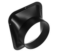 Angoily Connecteur de Conduit Rectangulaire Abs Noir Résistant Haute Pression pour Tuyau Évacuation Air Adaptateur Ventilation Mural et Plafond de Réparation pour Système de Climatisation