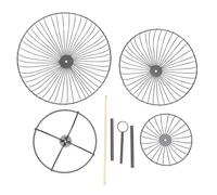 Angoily Corbeille à Fruits Fer Noir Plateau Multi-usage pour Cuisine Snack Bureau et Réception Panier de Rangement Décoratif Robuste