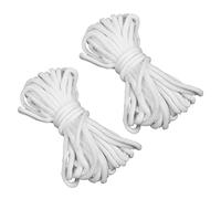 Angoily Corde D’Arrosage Automatique en Coton 6 MM 9 M Mèche Capillaire Absorbante pour Système D’Irrigation Plantes D’Intérieur Jardin Hydroponique Blanche