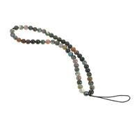 Angoily Cordon Téléphone Portable en Agate Naturelle, Lanière Décorative Détachable Bracelet de Poignet, Utilisation pour Paquet à Dos et Main, Accessoires Anti-Perte