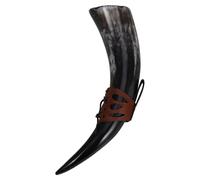 Angoily Corne Viking Médiévale à Boire Capacité Importante avec Ceinture PU Tasse Scandinave Authentique pour Hydromel Bière et Vin Verre Décor Maison