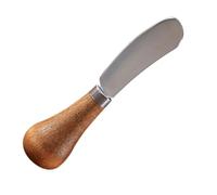 Angoily Coupe-Fromage en Acier Inoxydable Manche en Bois Spatule à Beurre Portable et Racloir à Confiture Outil Cuisine Multifonction pour Fêtes et Dîners