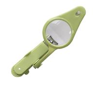 Angoily Coupe-ongles Accessoire Manucure Pratique pour Bébé Lampe et Loupe, Ensemble de Soin des Ongles Sûr en Métal et Plastique pour Ongles Délicats