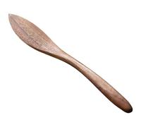 Angoily Couteau à Beurre Ergonomique en Bois de Noyer Foncé 15x2 Cm, Racloir à Beurre Multifonction, Confiture et Fromage, Ustensile Cuisine Compact et Résistant pour Usage Domestique