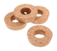 Angoily Couvercles en Bois Perforés pour Pots Hydroponiques en Verre 6,5 Cm - Lot De 4 pour Jardinières Micro-paysages, Ventilation Optimisée Et Décoration Bureau Compacte