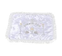 Angoily Couverture à Pain Juive Blanche en Tissu, Décorative pour Fêtes | Motifs Juifs Traditionnels, Usage Quotidien et Repas Festifs, Convient aux Challah et Gâteaux, 1 Pièce