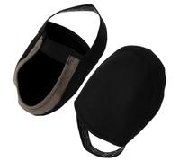 Angoily Couvre-Chaussures de Cyclisme Coupe-Vent et Chaud Hiver pour VTT | Tissu Noir, Demi-semelle à Talon avec Sangle, Bout et Talon Protégés, Usage Route et Montagne Couleur Aléatoire