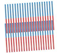 Angoily Crayons de Charpentier Bicolores Rouge et Bleu, 40 Pièces, Crayons Ronds en Bois Dur pour Travail du Bois, Marquage sur Surfaces Rugueuses, Bricolage et Chantier