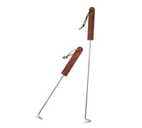 Angoily Crochet à Viande Et Spatule à Aliments en Acier Inoxydable Lot De 2 Crochets Résistants pour Barbecue Cuisine Grand Et Petit Format Pratique pour Grillades Et Rôtisserie