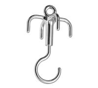 Angoily Crochet Rotatif à 5 Griffes pour Vêtements Cintre Polyvalent en Plastique Résistant Couleur Blanc Rangement pour Placard Suspendre Ceintures Paquet Foulards et Chapeaux