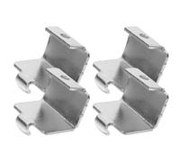 Angoily Crochets de Fixation Universels en Acier Inoxydable pour Étagères de Congélateur et Réfrigérateur, Lot de 4 Clips Métalliques Robustes pour Supports D’étagère, Accessoires