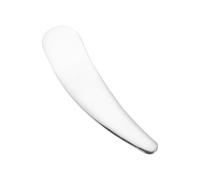 Angoily Cuillère à crème pour le visage en acier inoxydable 304, mini spatule à maquillage incurvée, outil pratique pour appliquer crèmes, lotions et soins cosmétiques, usage quotidien et voyage