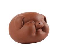 Angoily Décoration Cochon Adorable pour Bureau et Maison Ornement Miniature Zen pour Cérémonie du Thé Cadeau Pratique pour Fêtes et Anniversaires
