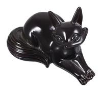 Angoily Décoration Intérieure en Résine à Couleur Changeante, Figurine Renard Cartoon Compacte, Ornement de Bureau Créatif, Accessoire Multifonction pour Service à Thé, Présent Original