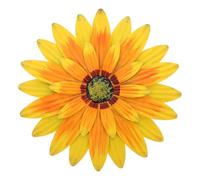 Angoily Décoration Murale Tournesol en Métal 33 CM Antirouille Œuvre d'Art de Fleur 3D pour Intérieur et Extérieur Ornement Mural Vintage pour Salon la Cuisine Jardin ou Terrasse