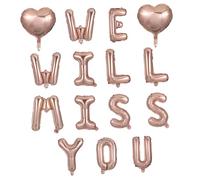 Angoily Décorations Ballons Fête Graduation Lettres Cœur We Will Miss You Ornements Pour Anniversaire et Célébration