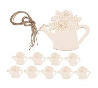 Angoily Découpes Inachevées Kettle Fleur pour Printaniers Ornements à Peindre pour Décoration Maison et Ambiance Festive