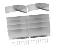 Angoily Déflecteur d'Angle de Toiture en Aluminium Protège-Gouttières Anti-Éclaboussures Lot de 6 set de Pièces Pare-Éclaboussures Métallique pour Gouttière Protection Pluie Maison