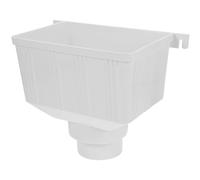 Angoily DéViateur De De GouttièRe Plastique Blanc 75 Mm | Plastique Robuste, Installation Facile, Blanc, 1 X Raccord De GouttièRe De