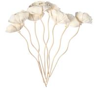 Angoily Diffuseur Huiles Essentielles 8 BâTons De Diffuseur À Roseaux avec Fleurs Recharge De Diffusion À Anche en Rotin pour Parfum D’IntéRieur Et DéCoration De Maison Naturelle Et Relaxante