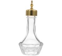 Angoily Distributeur D'amers Japonerie en Verre 30 ML Bouchon Doré, Bouteille à Bitters pour Cocktails de Bar, Accessoire Cocktail Vintage Pratique et Élégant