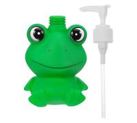 Angoily Distributeur de Lotion Grenouille Verte 300 ML pour Garçon et Filles, Bouteille à Pompe Pressurisée Rechargeable, Distributeur de Savonnette pour Salle de Bain Garçon et Filles,