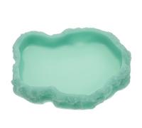 Angoily Distributeur de Nourriture Lumineux pour Reptiles Bol d'eau pour Lézards Taille M Accessoire pour Terrarium Bol Phosphorescent pour Animaux Rampants