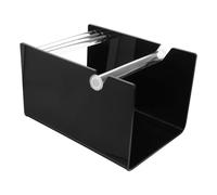 Angoily Distributeur de Ruban Adhésif en Acrylique Noir, Support Réglable pour 3 Rouleaux D’étiquettes Autocollantes, Organisateur Multi-usage pour Bureau, École et Loisirs Créatifs