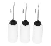 Angoily Distributeur D'huile Plastique Multi-usages pour Machine à Coudre 3pcs et Bouchon avec Bec en Fer Design Anti-Fuite, pour Usage Domestique et Automobile