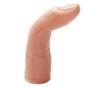Angoily Doigt d'Entraînement en Silicone Flexible pour Ongles Acryliques Taille Réaliste Modèle de Doigt Unique pour Pratique de Manucure Outil Réutilisable pour Formation Nail Art
