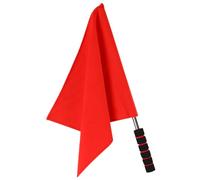Angoily Drapeau Arbitre Léger Rouge pour Compétition Sportive Drapeau Signal Haute Visibilité avec Poignée Confortable Éponge et Acier Inoxydable pour Football Volley-ball et Courses