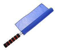 Angoily Drapeau de Signalisation Manuel pour Arbitre de Match Drapeau Sportif Portatif en Tissu Polyester Trois Couleurs Rouge Jaune Vert Face Bleue Accessoire pour Compétition et Sport