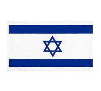 Angoily Drapeau d'Israël 90X150 CM en Polyester Résistant à la Décoloration Drapeau de Jardin Décoratif pour Extérieur et Intérieur Bannière Nationale pour Fêtes et Événements Sportifs