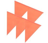 Angoily Drapeaux D'avertissement Accessoires Cyclisme Lot de 5 en Pvc Orange, Résistants la Déchirure et Faciles à Installer pour Vélo pour Garçon et Filles et Personnes Âgées Route