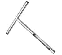 Angoily Échantillonneur de Sol en Acier Inoxydable 304 Outil de Prélèvement de Sol 52 X 25 Cm Poignée en T Antidérapante pour Jardinage Entretien Pelouse et Analyse Précise