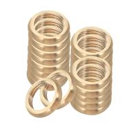 Angoily Écrous de Blocage M10 à Filetage Interne Fin en Laiton Joint D’huile, Lot de 20 Pièces, Fixation pour Lampes de Table et Pièces de Réparation de Luminaires, Accessoires